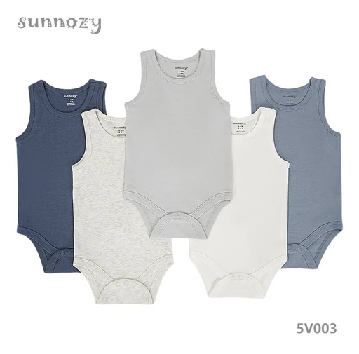 Sunnozy 5pcs Set Vest/Body Suit