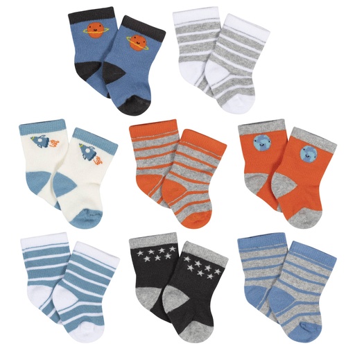 [MB-0823] Gerber 8pcs Set Baby's Socks 
