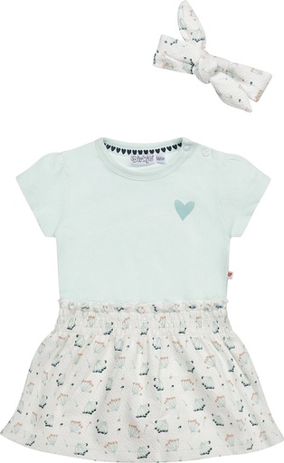 Dirkje Dress With Headband Mint 