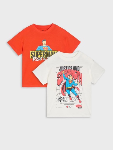 Sinsay T-shirts For Boys-Superman 2pcs