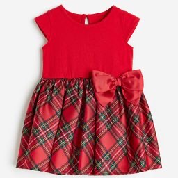 H & M Baby Girl Christmas Outfit- Red