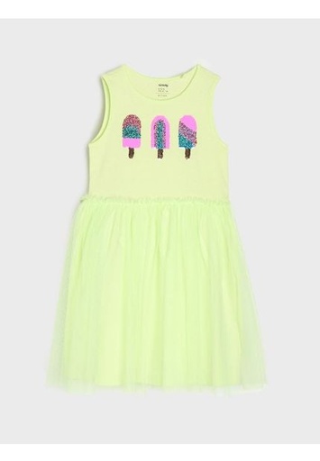 Sinsay Dress For Girls- Tutu With Popsicles Designs
