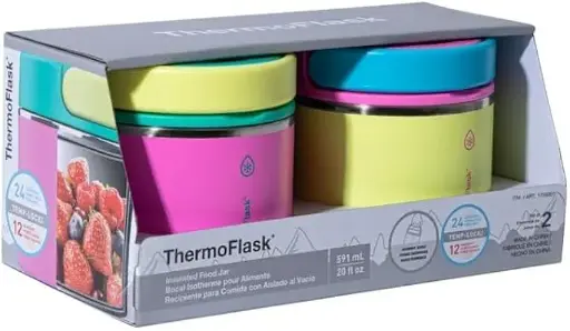 ThermoFlask- Insulate Food Jar 2Pcs