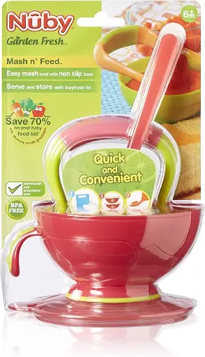 Nuby Baby 304 Stainless Steel Feeding Set 