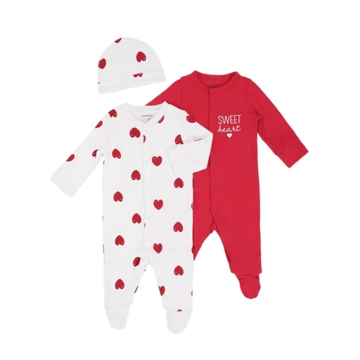 Sunnozy 2pcs Set Sleepsuit With Hat