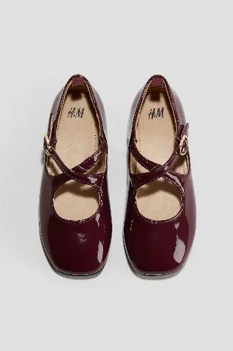 H&M Wine Ballerina Shoe (EU-27)