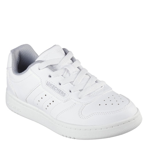 [MB-1615] Skechers Kid's Boy's Quick Street (White)