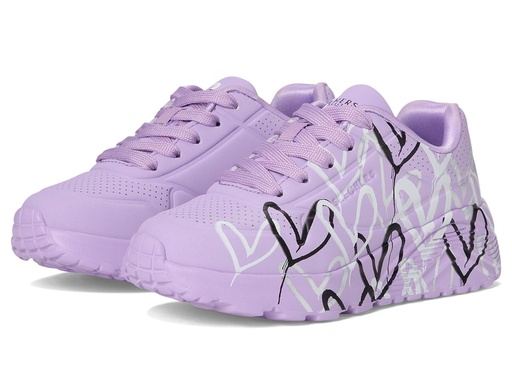 [MB-1628] Skechers Kid's Uno Lite Metallic Love