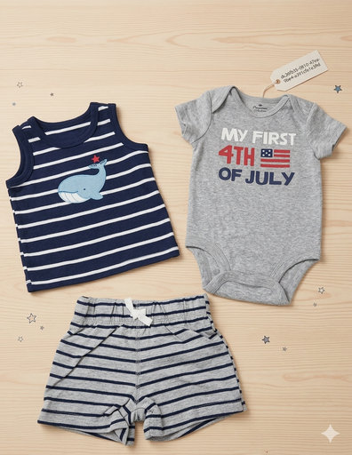 Carter's 3pcs Set Boys (3m) 