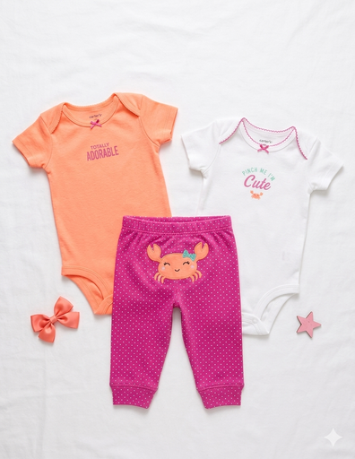 [MB-0385] Carter's 3pcs Set Girls 