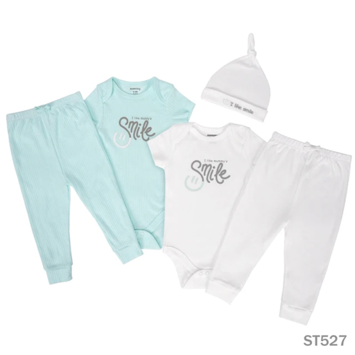 Sunnozy 5pcs Set Joggers & Bodysuit 