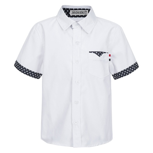 TiaoBug Boys Short Sleeve Button Down Shirt