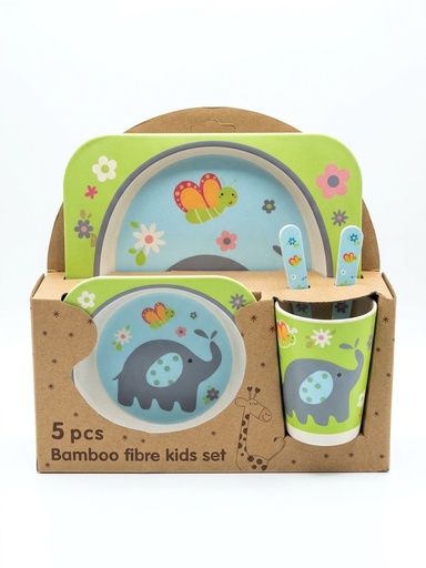 5Pcs Bamboo Fibre Dinner Set