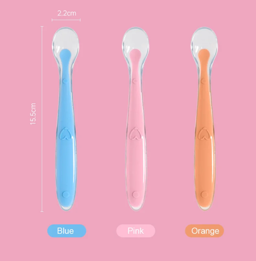 Baby Silicon Spoon 2pcs Set 