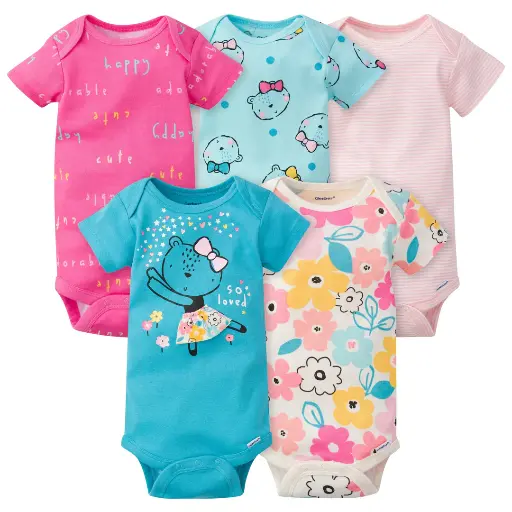 Gerber Girls 5Pcs Bodysuit