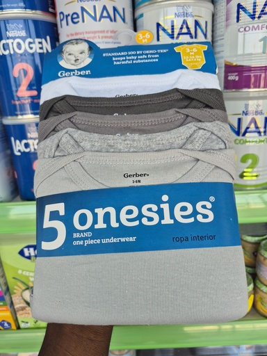 Gerber 5 in 1Short Sleeve Onesies 